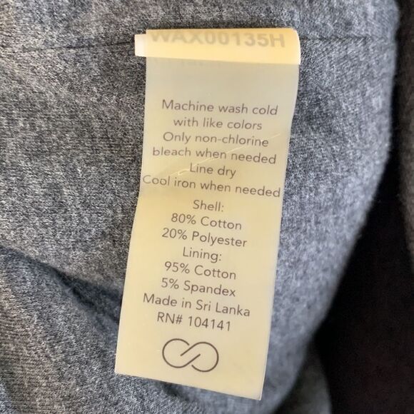 Calia Grey Wide Collar Longline Asymmetrical Zip Up Sweatshirt Fleece Jacket M - Picture 11 of 11